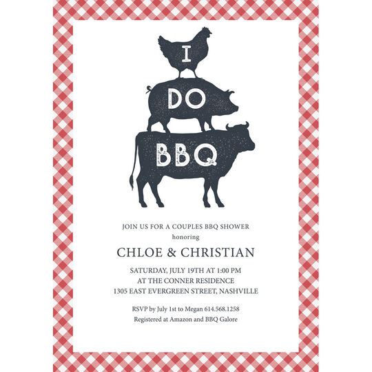 I Do BBQ Invitations